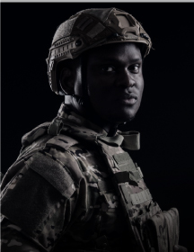 Photo of a service member in uniform
